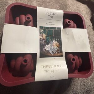 Threshold Burgundy Silicone Ice Cube Tray Snake mold . New